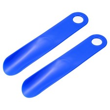 2Pcs Plastic Shoe Horn, 7.4" PP Small Shoe Horn Spoon Helper Blue