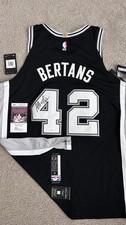 Davis Bertans Autographed Signed Nike Spurs NBA Authentic Jersey JSA