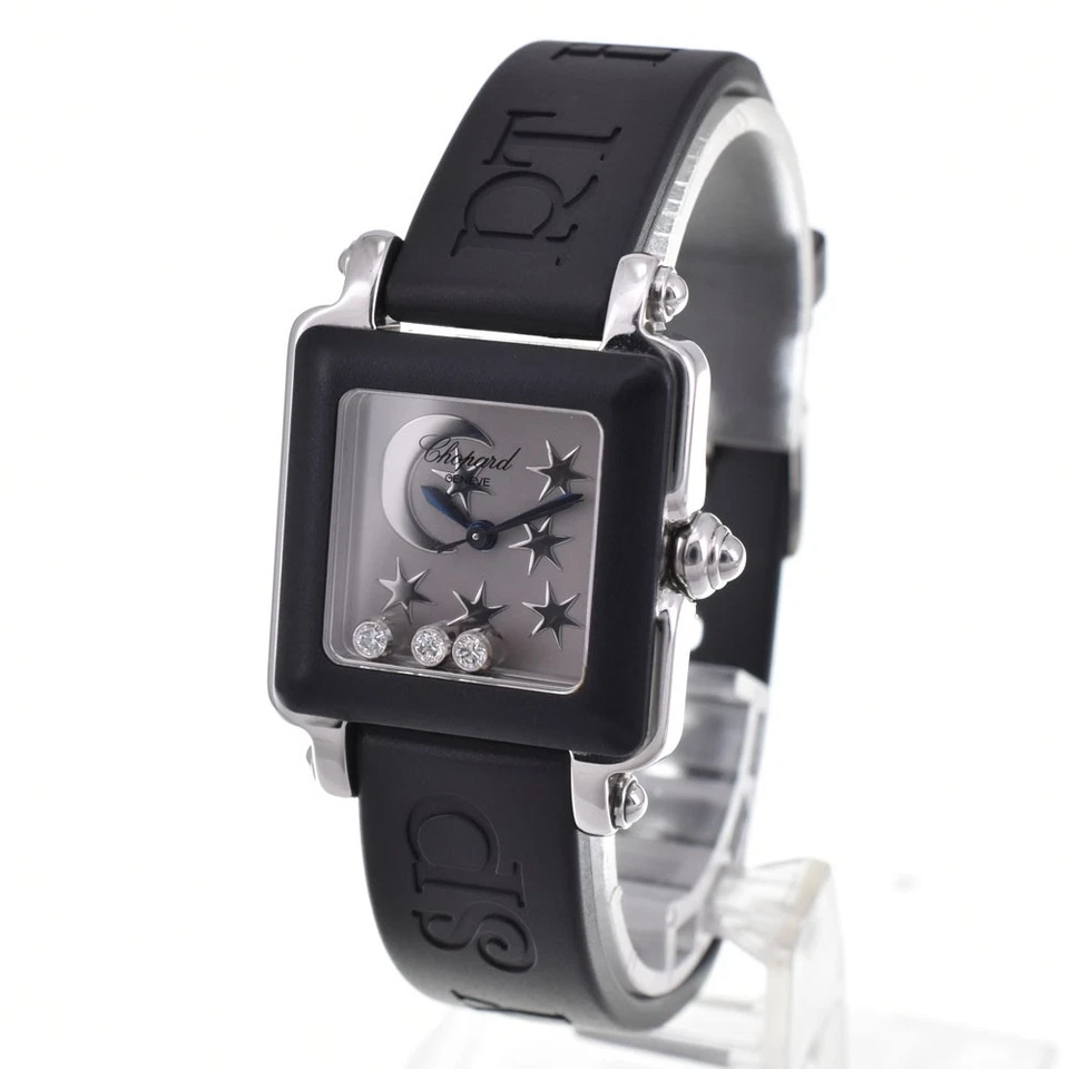 Reloj de cuarzo con diamantes Chopard Be Happy2 27/8896-401 3P para dama A#143974 Foto 2 de 4