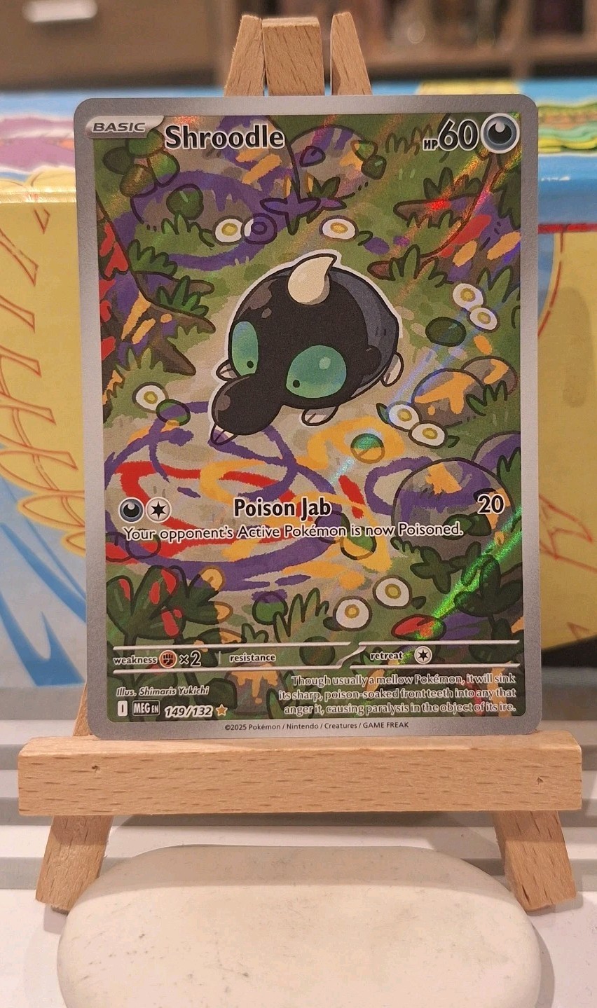 TCG Pokemon SHROODLE - Mega Evolution - 149/132 (Illustration Rare) NM