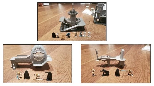 Bespin World 1982 STAR WARS Micro COMPLETE (figures and parts, no box)