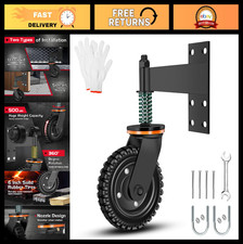 6" Heavy Duty Gate Wheel 500lb Capacity 360 Rotation Caster with Screws Too