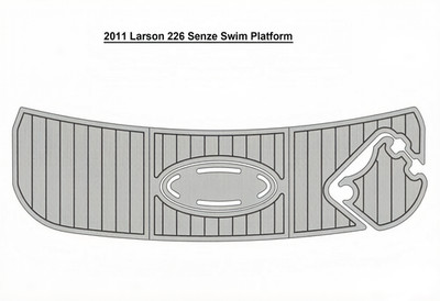 2011 Larson 226 Senze Swim Platform Pad Boat EVA Foam Faux Teak Deck Floor Mat