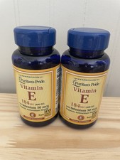 Puritan's Pride Vitamin E 400 IU with Selenium 50 MCG Softgels 100 Count 2 Pack