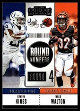 2018 Panini Contenders Round Numbers Nyheim Hines/Mark Walton Rookie