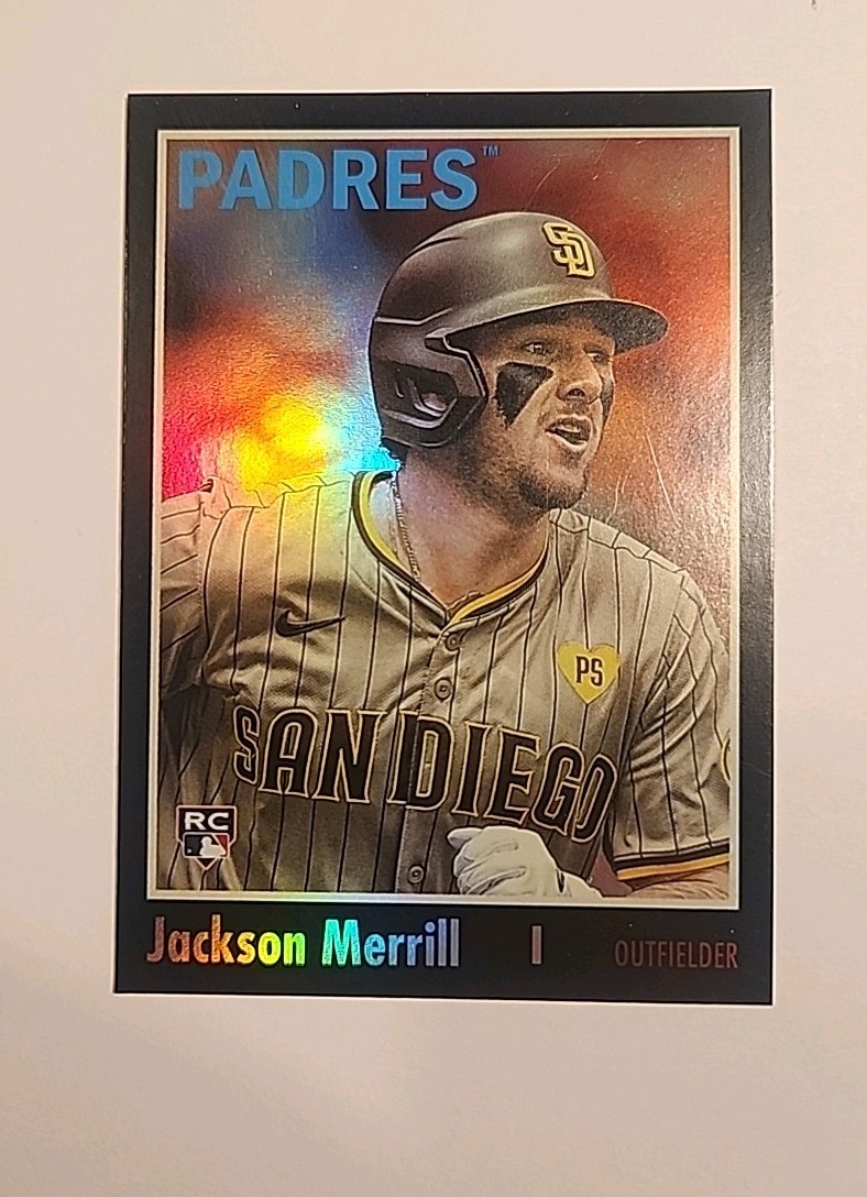 2024 Topps Archives - 1970 Topps Jackson Merrill #156 Black Foilboard (RC)