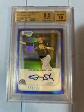 2011 Bowman Chrome Draft Prospects Blue Refractor Rookie Auto BCAP-TS 047/150