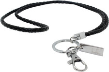Office Lanyard, PU Leather Necklace Lanyard with Strong Clip and Keychain for Ke