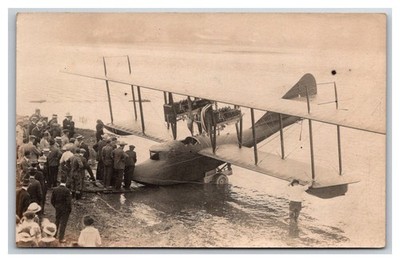 RPPC early Aviation Curtiss NC-4 1st Transatlantic Flight Rockaway new york
