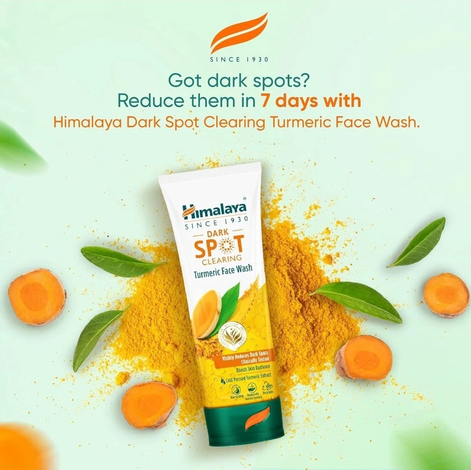 2 x 100ml  Turmeric Face Wash Reduce Dark Spots in 7 days Dark Spot Clearing - Image 3 of 4