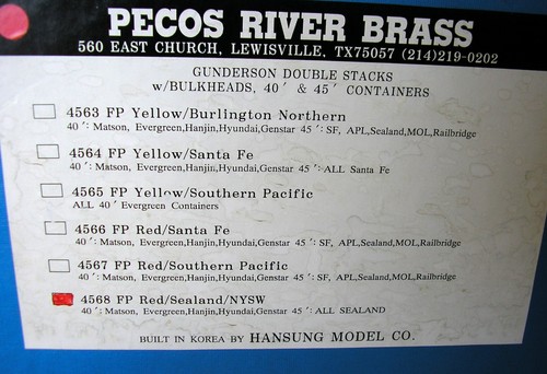 Juego de 5 unidades Pecos River 4568 escala O Gunderson doble pila con mamparos | Zustand: Used