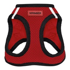 Red and Black Step In Air Mesh Harness for Dogs Comfortable and Secure Fit