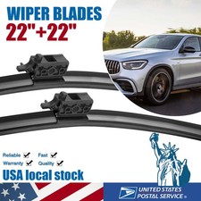 22"+22" OEM Quality Windshield Wiper Blades for 2016-2019 Mercedes-Benz GLC300