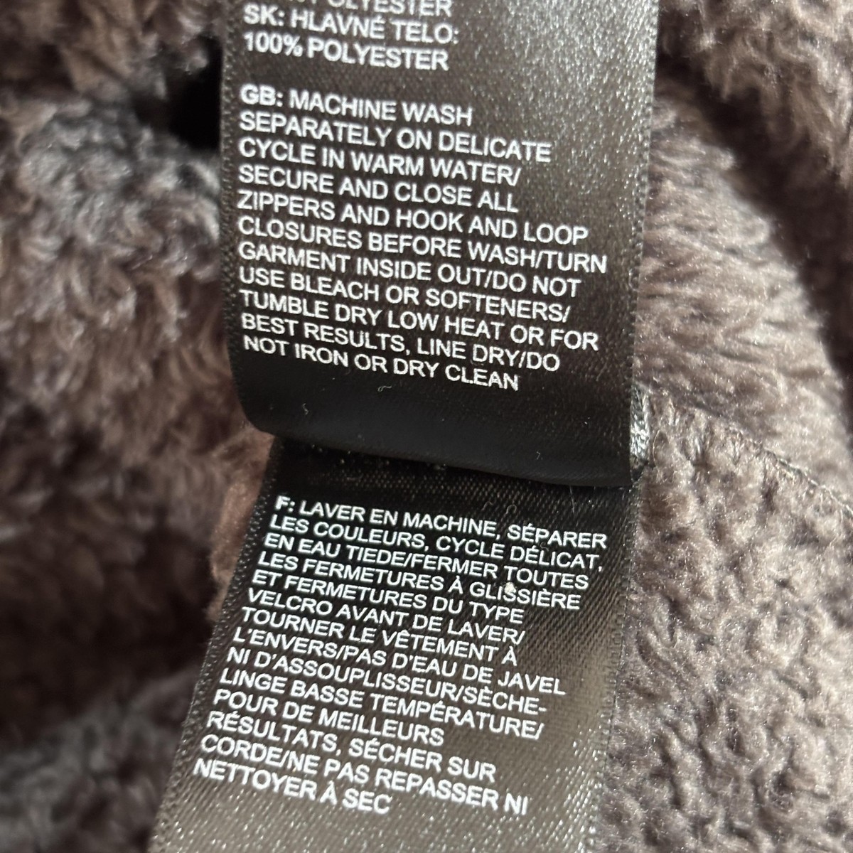 The North Face Jacket Boy's XL 18/20 Black Fleece Full Zip Sherpa