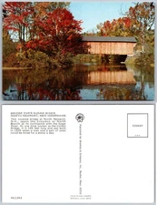 Bridge Over Sugar River North Newport New Hampshire Postcard