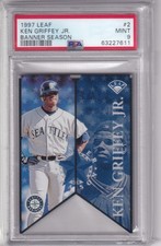 Ken Griffey Jr 1997 Leaf Banner Season #2 PSA 9  /2500 Seattle Mariners