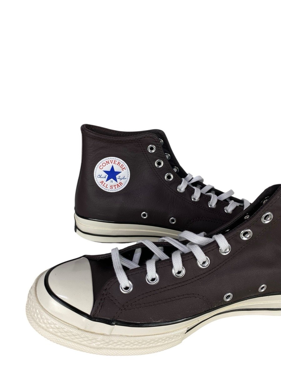 Size 11.5 - Converse Chuck 70 High Heritage Color Leather - Coffee