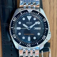 Seiko Diver SKX007 7S26-0020 w/ Steel Beads Of Rice Bracelet + PROOF OF SERVICE
