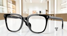 BURBERRY BE2361D 3001 Black Demo Lens 53 mm Men's Eyeglasses