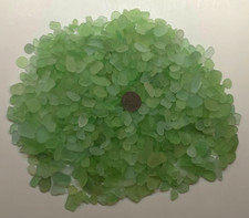 GENUINE SURF TUMBLED SEA GLASS FROM PUERTO RICO / 1.9 LBS AQUA 5