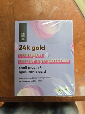 24k Gold Collagencunder Eye Patches NIB, 20 Pairs