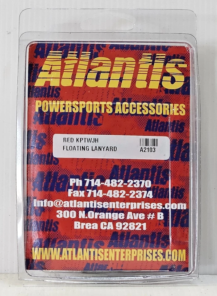 Atlantis - A2103 - Lanyard, Red/Black - Image 2 of 4