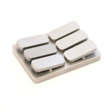 Edelstahl 6 Tasten Tastatur Fidget Spielzeug EDC Clicker Pop Münze Stressabbau