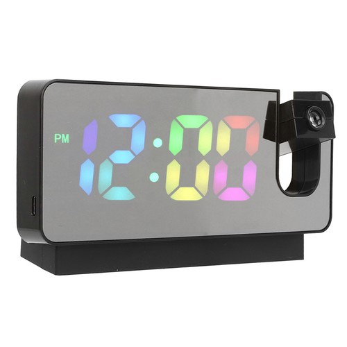 Digital Alarm Clock Temperature Display Calendar Snooze Mute Voice Activated BT5 - Picture 8 of 12