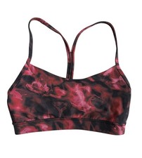 Lululemon Flow Y Nulu Bra Intensity Pink Blossom Women  s Sz 4 Sports Top