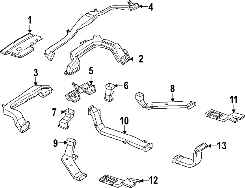 Genuine Nissan Defroster Duct 27865-7BA0A