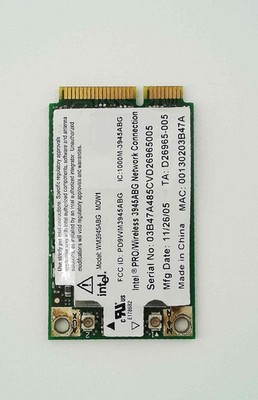   Wifi Network Card Mini PCIe Adapter   Intel  PRO/Wireless 3945ABG