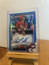 2021 Topps Bowman Chrome Prospect Austin Hendricks Auto /150 Cincinnati Reds