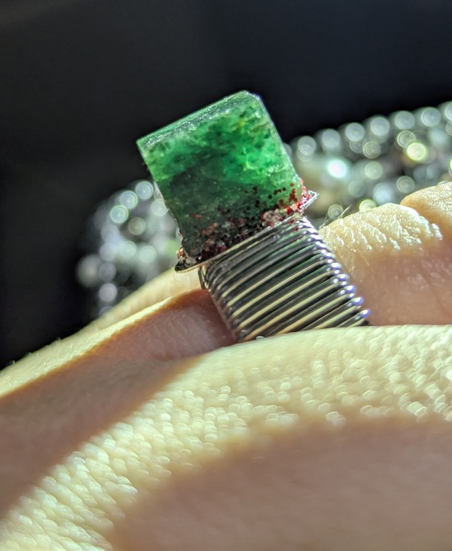 Adjustable Unisex Ring Made Of Natural Colombian Emerald By ESTEFANÍA 🐆