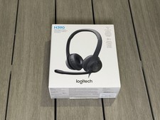 Logitech H390 USB wired headset  noise-canceling microphone - new/sealed