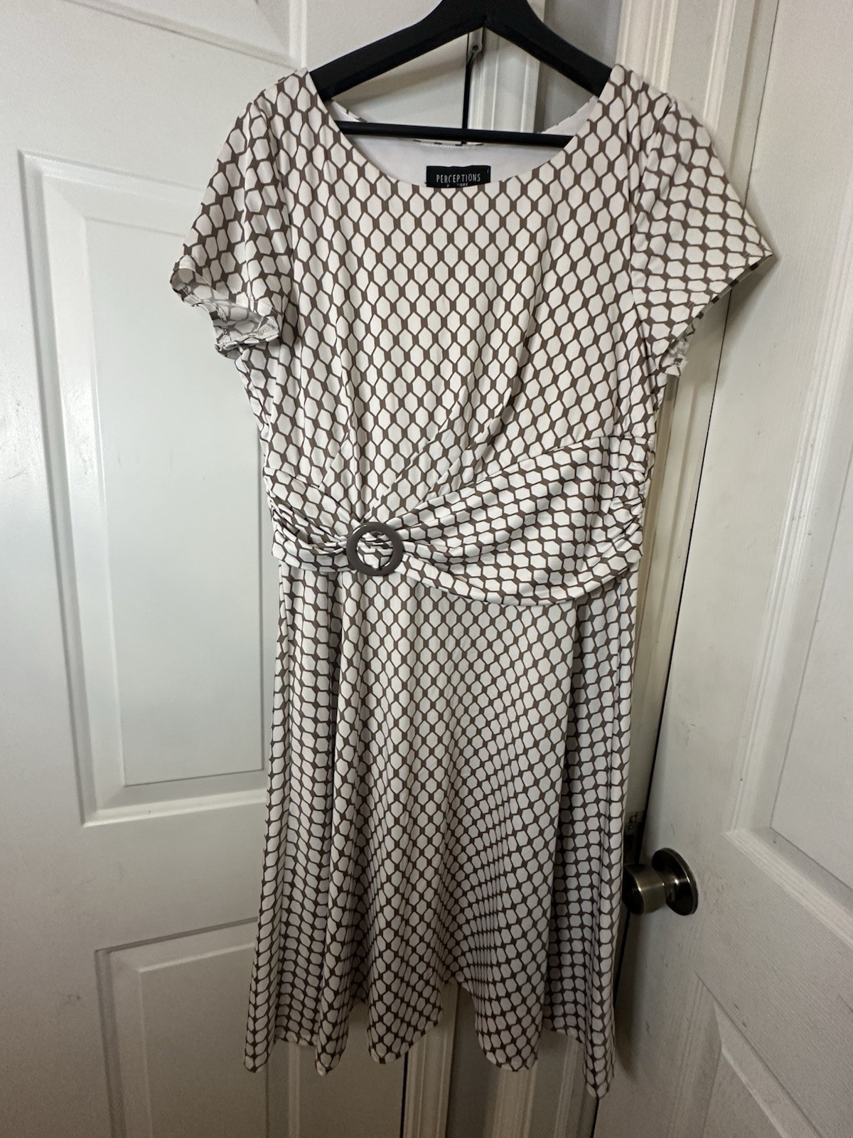 Perceptions New York Geometric Pattern Dress Size… - image 1