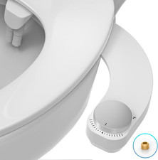 Ultra-Slim Bidet Toilet Attachment Self-Cleaning Dual Nozzle Adjustable Pressure