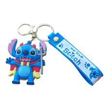 Lilo and Stitch Keychain Charm 3D Bag Purse Zipper Charm New Free Shipping