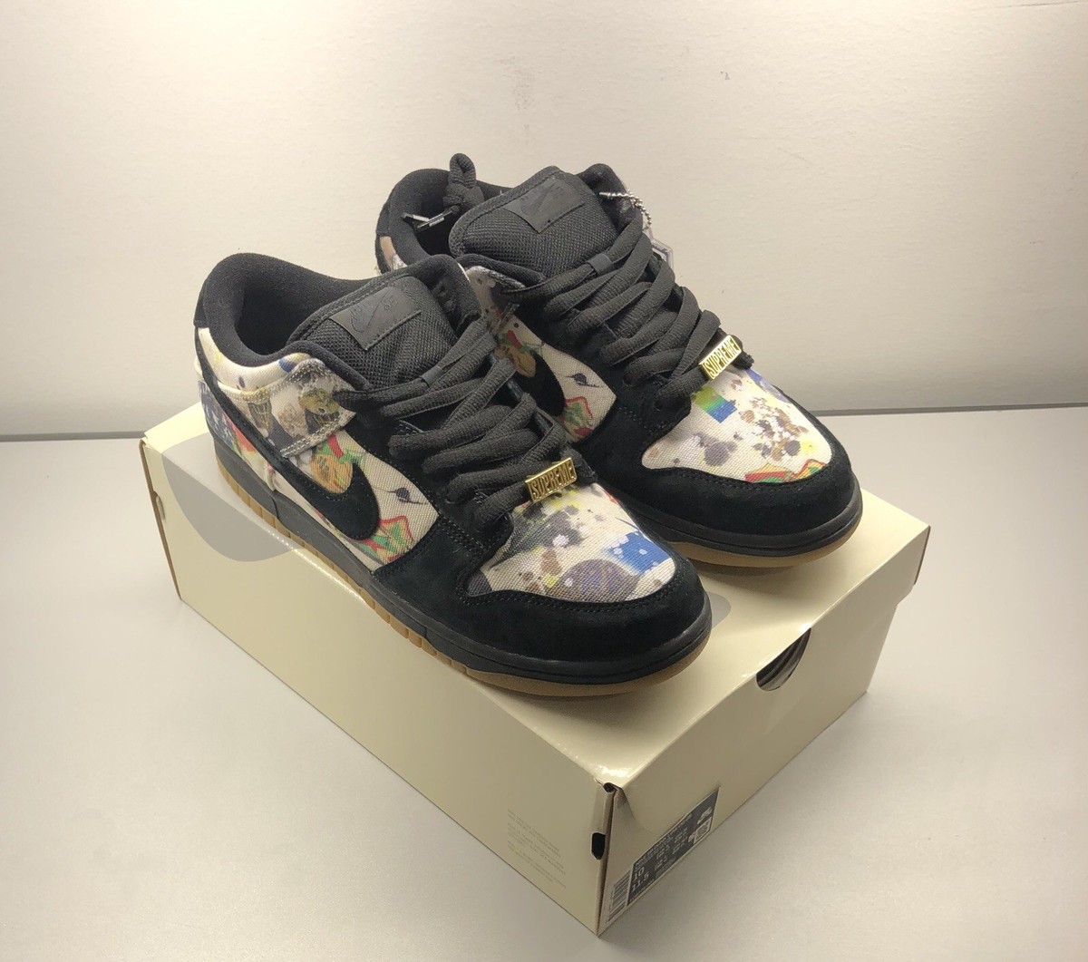 Size 10 - Nike SB Dunk Low x Supreme Rammellzee | eBay