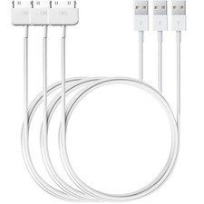 30 Pin to USB Charging Cable 3 Pack 3.3 Ft Fast Charge  Sync Charging Cabl...