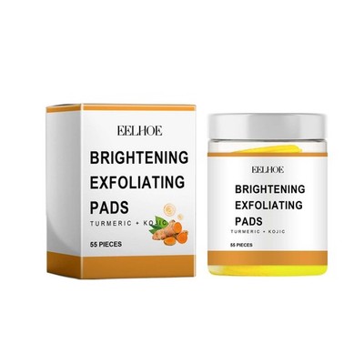 Kojic Acid & Turmeric Pads for Brightening, Dark Spot & Acne Treatment