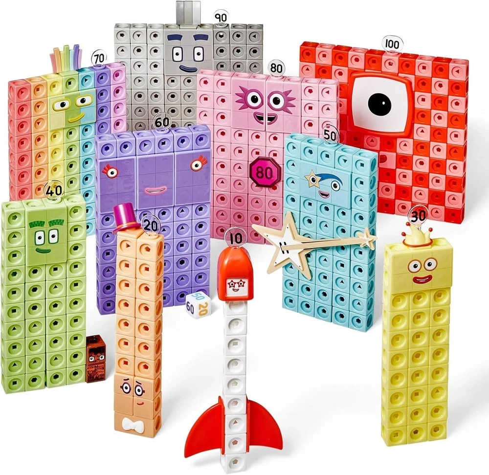 Numberblocks Mathlink Cubes Set Kids Educational Toys Preschool