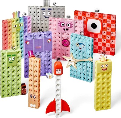 Numberblocks Mathlink Cubes Set Kids Educational Toys Preschool