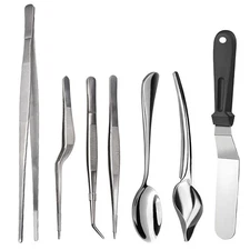 Culinary Specialty Tools Set,Professional Chef Cooking Plating Kit, 7 Pieces,...