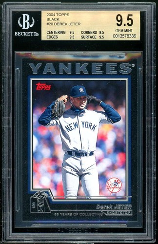 Derek Jeter [Black] #20 2004 Topps card