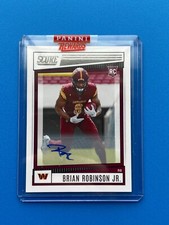 2022 Panini Score Brian Robinson Jr. Rookie Auto #338