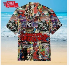 Spiderman Hawaiian Shirt 3D HAWAII SHIRT HALLOWEEN GIFT US SIZE CHRISTMAS GIFT