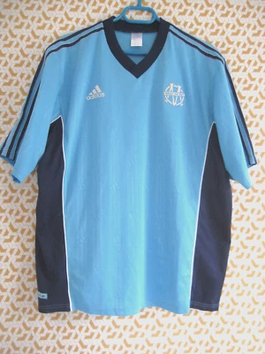 Maillot Olympique Marseille Entrainement 1999 OM Adidas vintage bleu ciel - XL - Photo 1/4