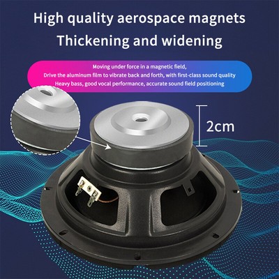 5/6/8/10 Inch Car Speakers Coaxial Subwoofer Auto Home Audio Car Stereo Speaker