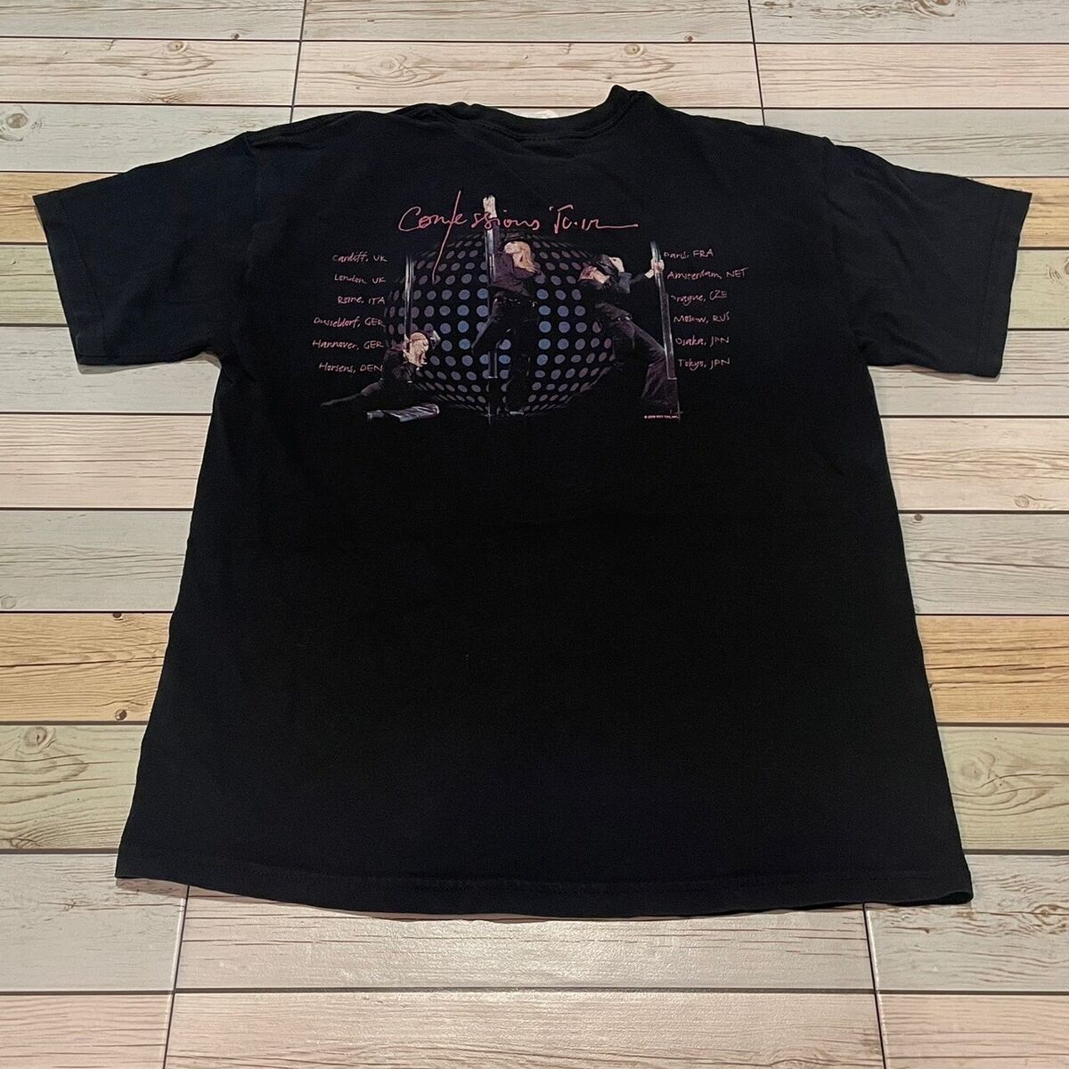 Rare Vintage 2006 Madonna Confessions Tour Promo Concert T Rare Vintage 2006 Madonna Confessions Tour Promo Concert T