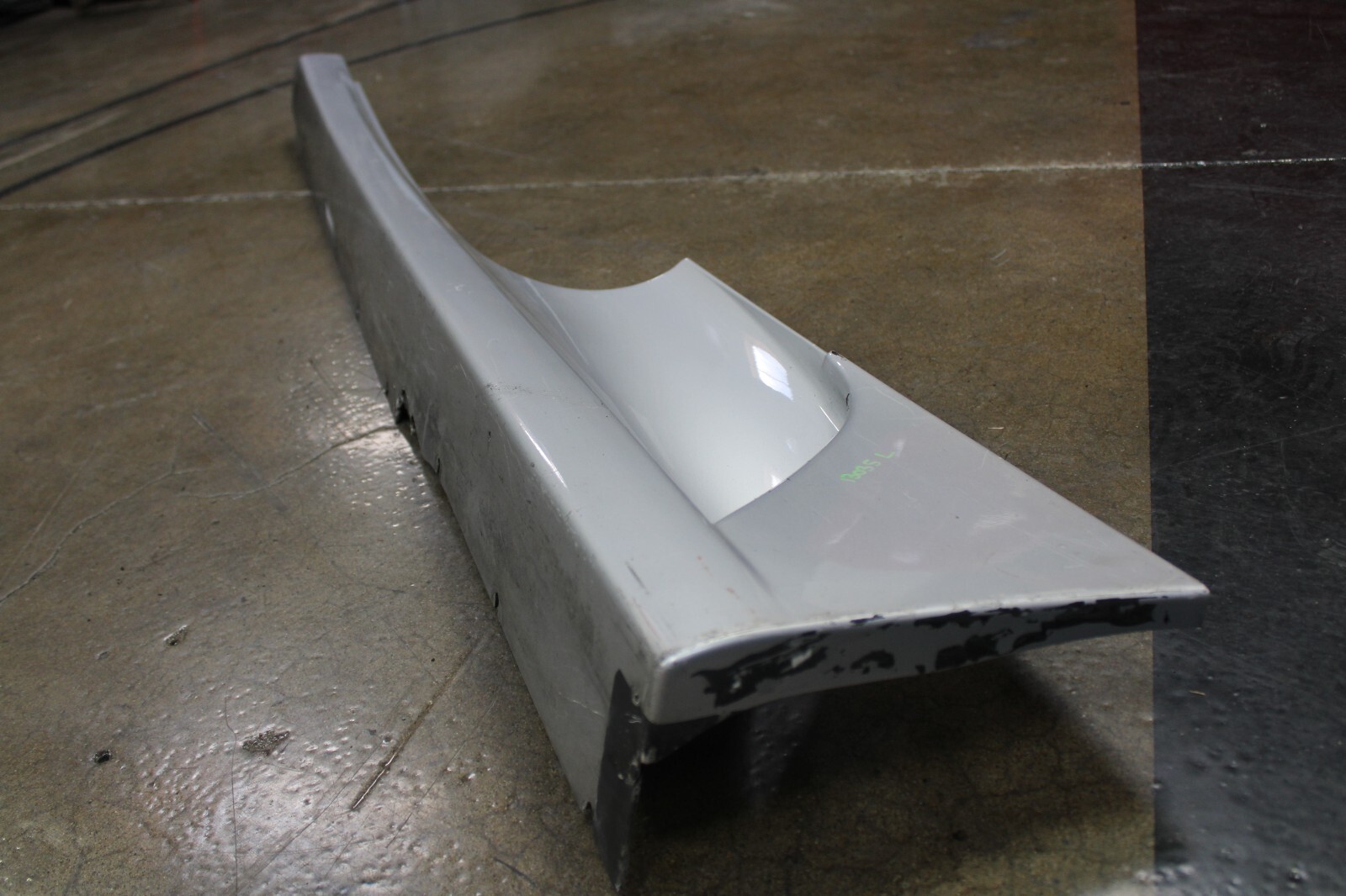 Ferrari F430, Coupe, Spider, LH, Rocker Panel, Silver, Dmg, Used, P/N 68021110
